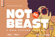 Not Beast - Vintage Bold Font, a Sans Serif Font by Salamahtype (Thumbnail 1 of 8)