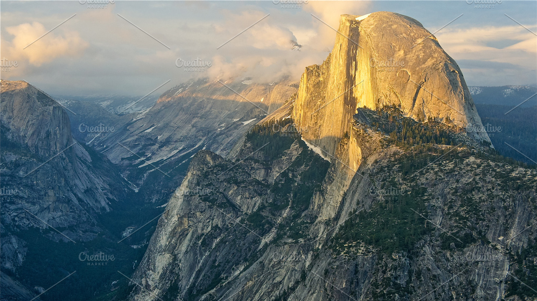 Golden dome halfdome yosemite containing half-dome, half, and dome