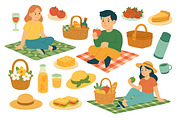 Spring Picnic, a Seasonal Illustration by ananastya (Thumbnail 7 of 10)