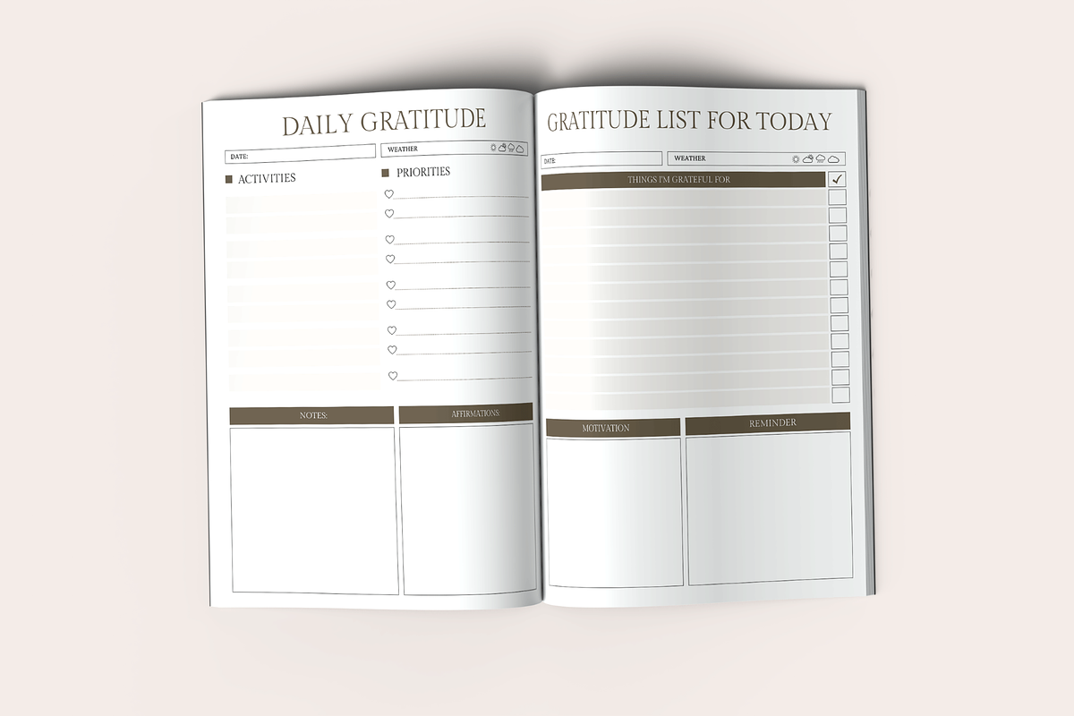 2026 Gratitude Journal  KDP Interior, a Templates & Theme by KDPISH (Photo 5 of 7)
