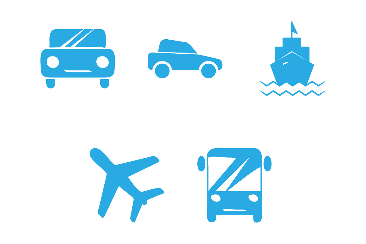 Transportation icon design template, a Solid Icon by Sumberpangan (Photo 2 of 3)
