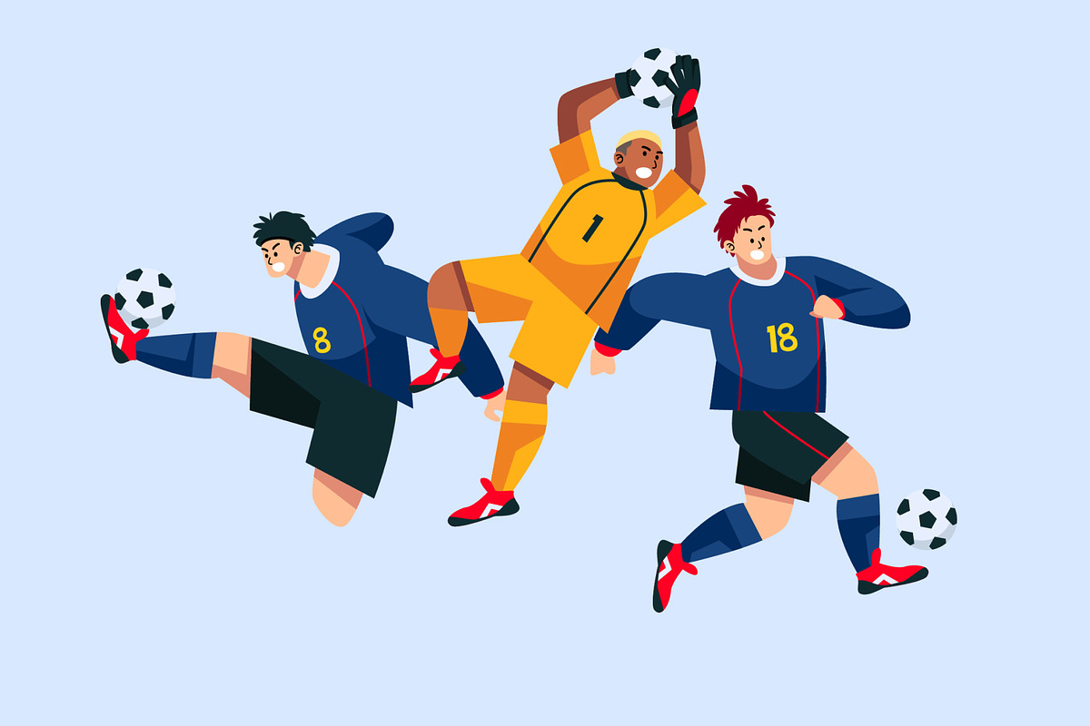 Football Player 5 Doodle, an Object Graphic by SLAB! Design (Photo 3 of 3)