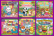 Cozy Sunday Bold & Easy Coloring, an Animal Illustration by Ink Gallery (Thumbnail 3 of 4)