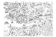 DOODLETOWN, an Illustration by WINS Doodle shop (Thumbnail 2 of 6)