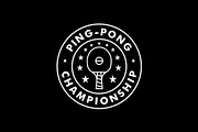 Ping Pong Sport Emblem Badge Logo, a Branding & Logo Template by Buqancreative (Thumbnail 4 of 4)