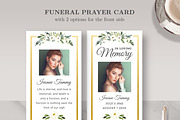 Funeral/ Memorial Prayer Card PC002, a Card Template by Draca Design Co (Thumbnail 2 of 4)