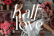 Half Love Serif Display Elegant, a Serif Font by Cut Story (Thumbnail 1 of 14)