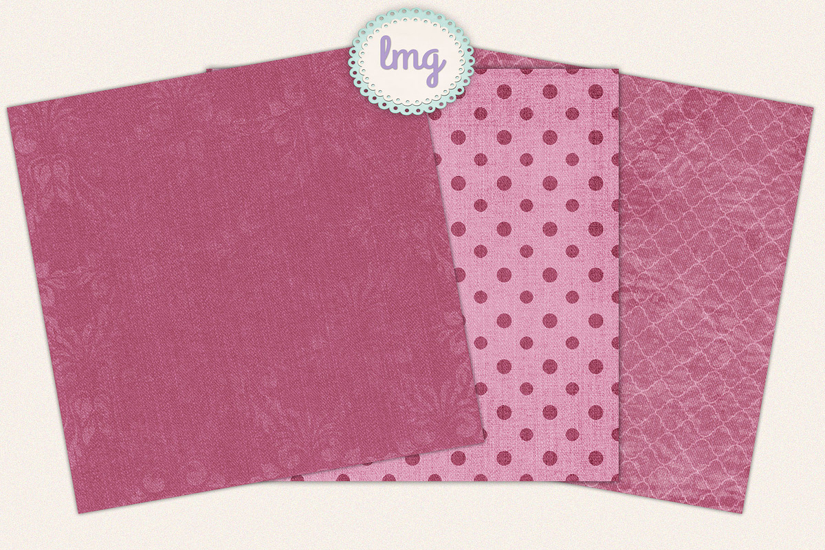 Pink Denim Scrapbook Paper, a Pattern Graphic by Lavender Mint Graphics (Photo 2 of 5)