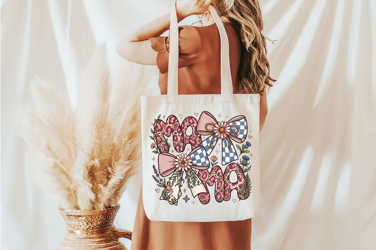 Preppy Mama Png, Mothers Day Png, a Seasonal Illustration by Designking (Photo 5 of 6)