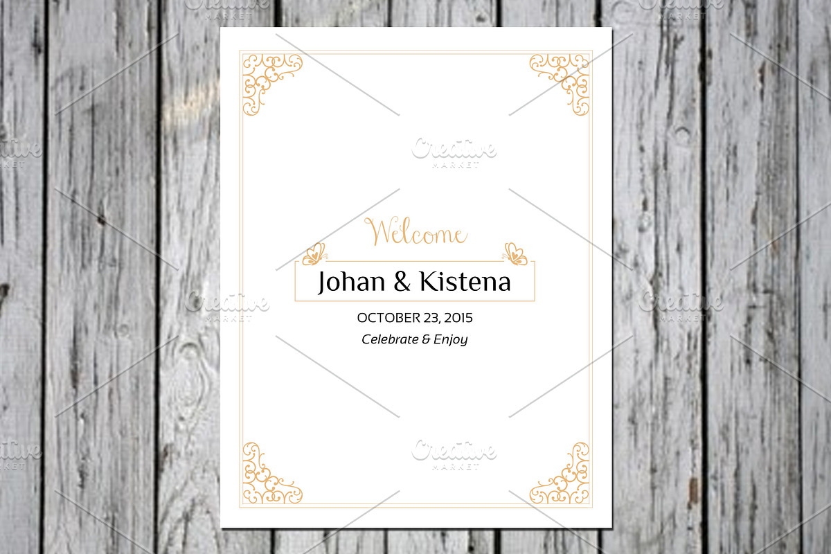 Wedding Welcome Basket Tag, a Stationery Template by retrographix (Photo 2 of 3)