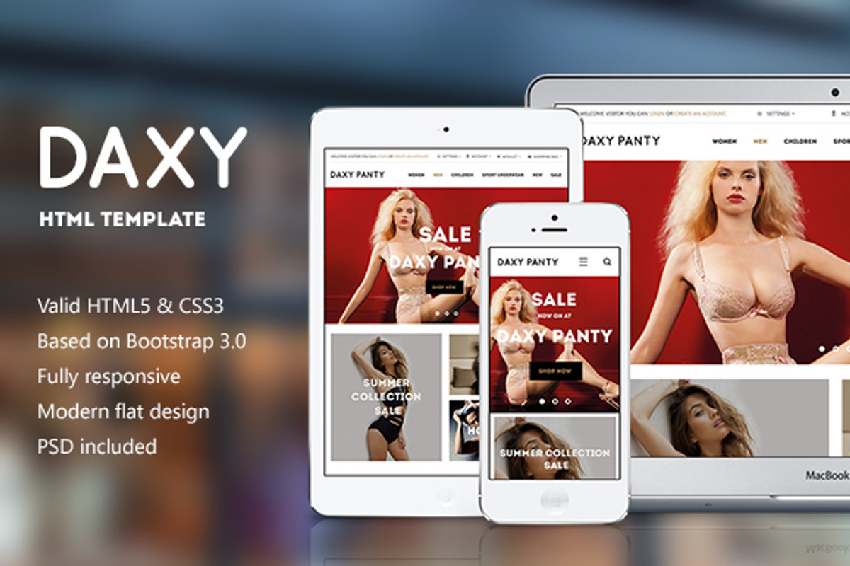 Daxy | HTML Template, a Websites & App Template by hezytheme (Photo 1 of 5)