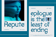 Glanzyo - Modern Stencil Font, a Font by RagamKata (Thumbnail 2 of 10)