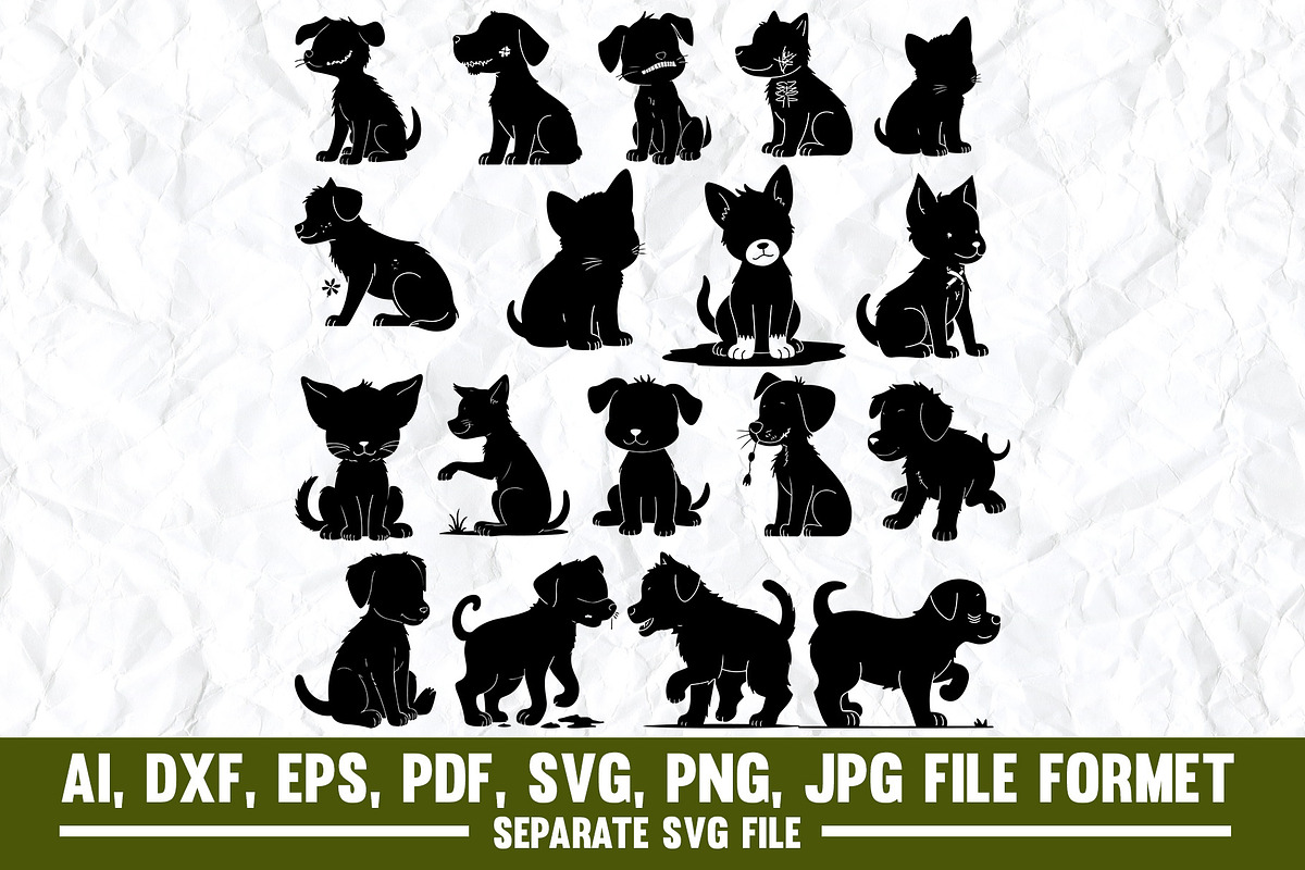Halloween Zombie Puppy SVG Bundle, a Graphic by VectorArtPrintableDesign