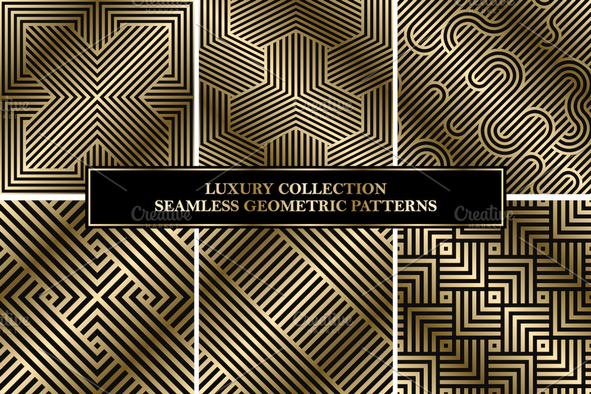 Luxury seamless striped patterns, a Pattern Graphic by ExpressShop (Photo 1 of 4)