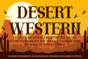 Desert Western - Western Display Fon