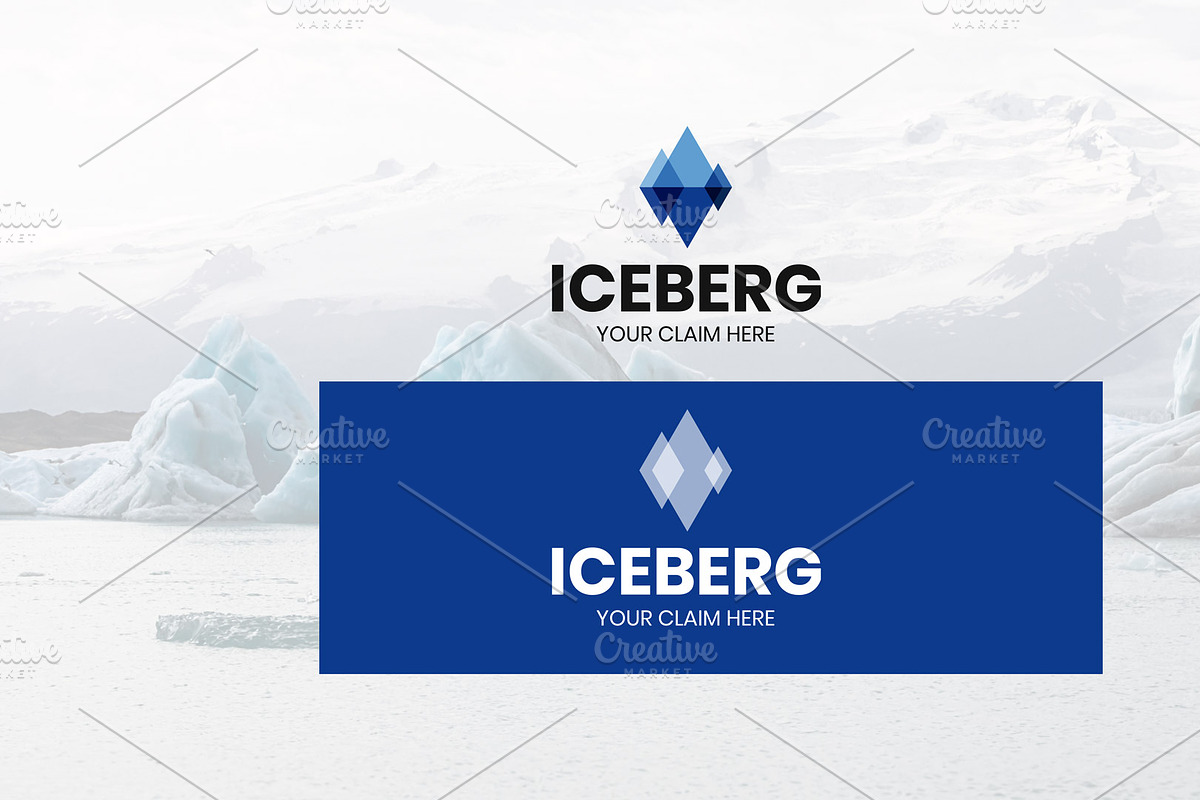 Iceberg logo, a Branding & Logo Template by Luis Quesada Design (Photo 2 of 5)