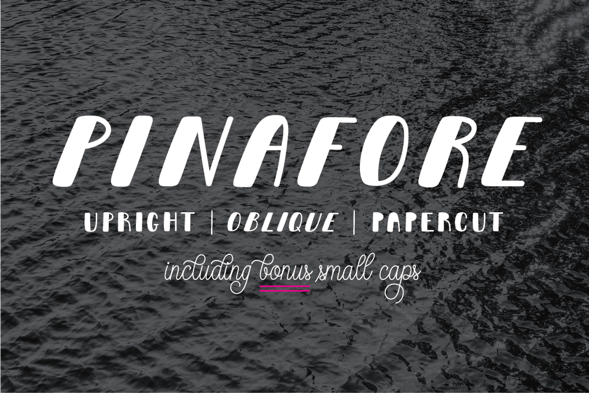 Pinafore Display Font Family preview 2