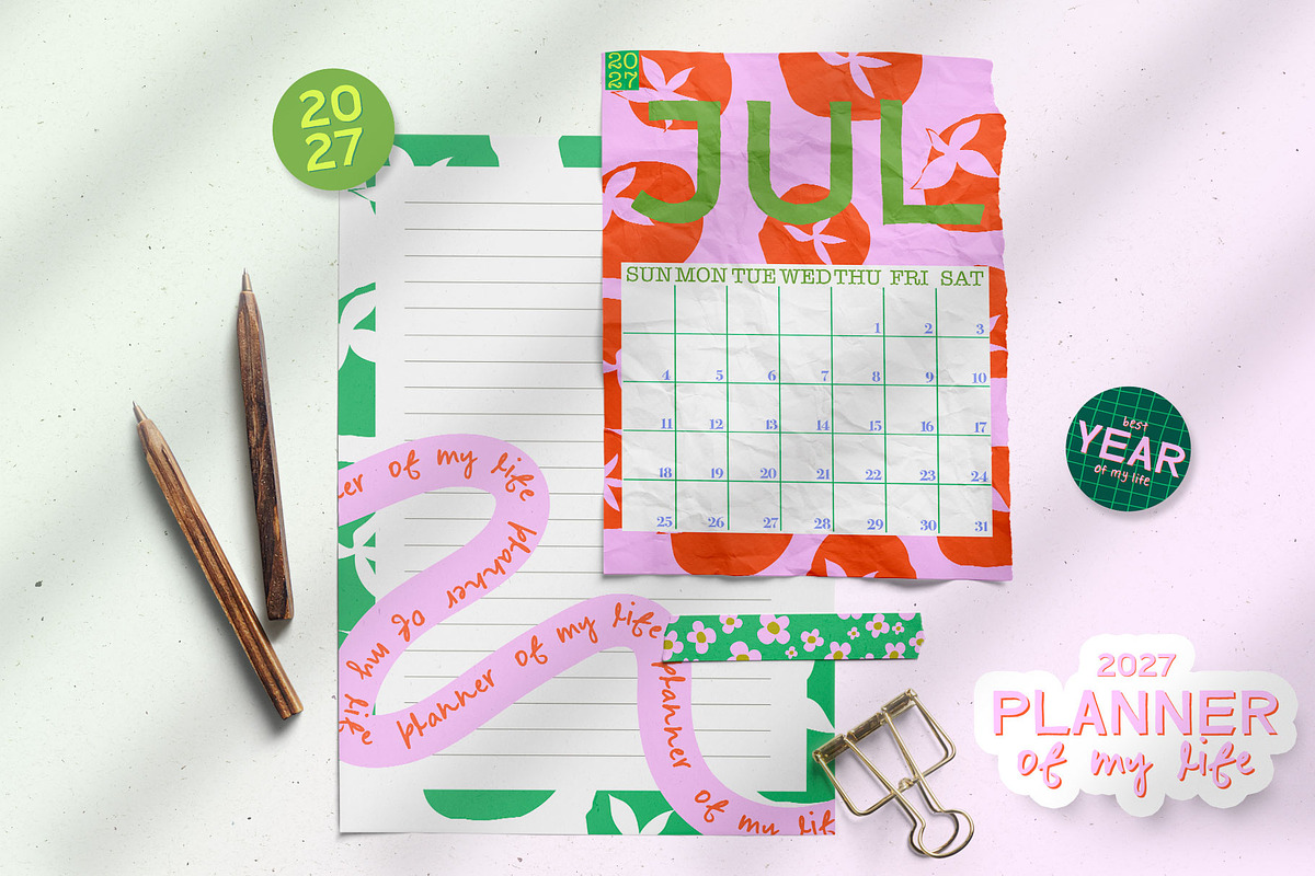 2027 Planner of My Life Calendar Set, an Object Graphic by Mio Buono (Photo 8 of 14)