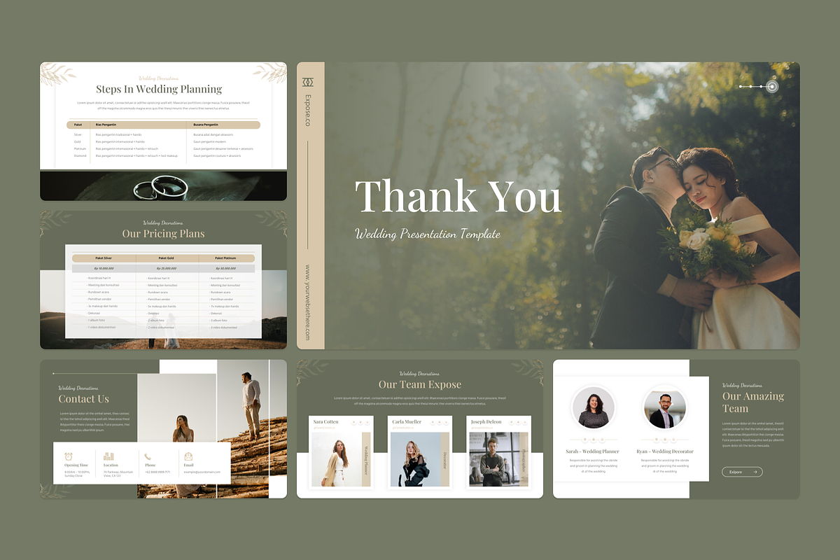 Expose - Wedding Google Slide, a Presentation Template by YossyOneStd (Photo 2 of 6)