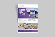 Modern real estate flyer template, a Flyer Template by vectorlnk (Thumbnail 1 of 4)