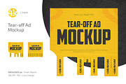 Tear-off Ad Mockup Set, an Advertising Mockup by Country4k (Thumbnail 1 of 4)