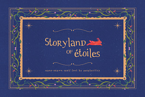 Storyland of Étoiles Handdrawn Serif, a Handwritten Font by Perplexitics