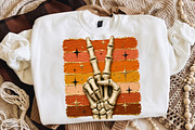 Skeleton Peace Png,Retro Halloween, an Object Illustration by Libby Wishes (Thumbnail 3 of 3)