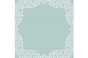 Floral Abstract Square Vector Frame, a Background Graphic by FineArtStudio (Thumbnail 1 of 3)