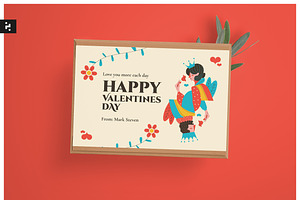 Valentine Days Greeting Card, a Card Template by Neermana