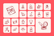 Animated Love and Celebration Icons, an Outline Icon by Prosymbols (Thumbnail 5 of 7)