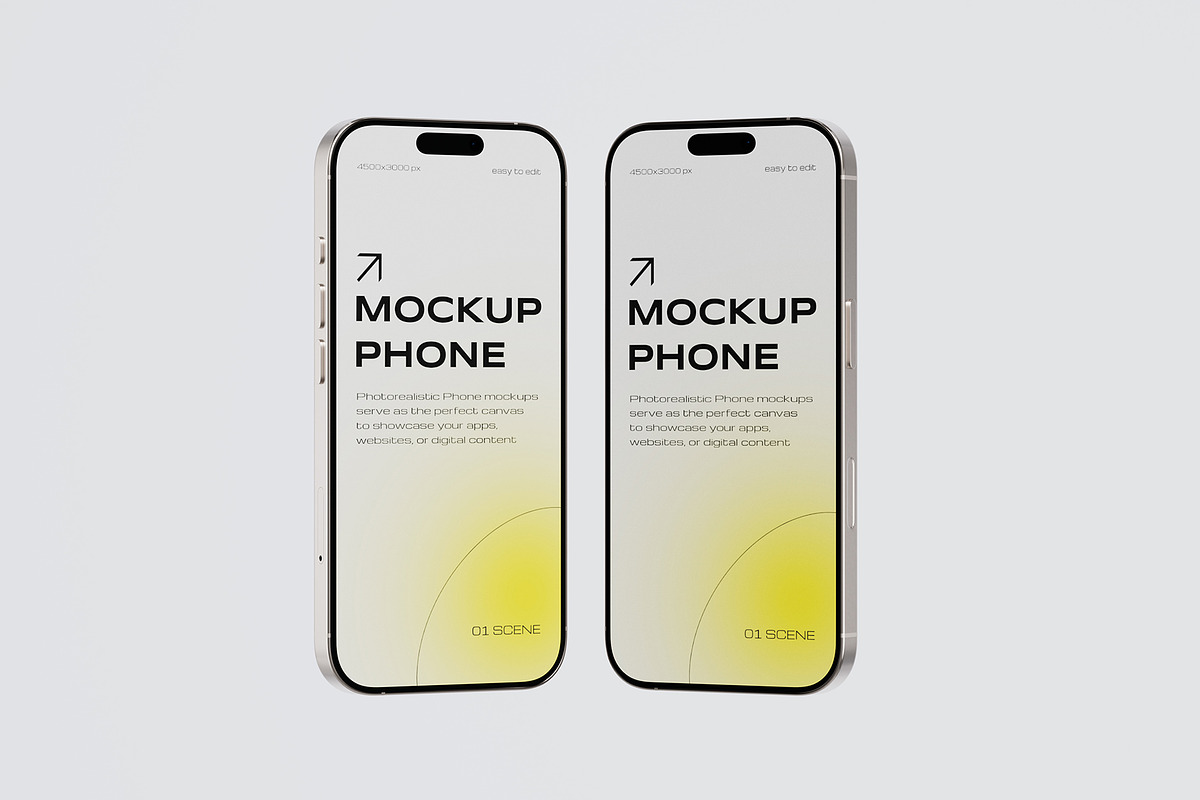 Phone App Promo Mockup, an iPhone Mockup by Pixel_Vision_Store (Photo 6 of 6)