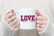 Rhinestone LOVE Valentine PNG, an Illustration by designcity5 (Thumbnail 7 of 8)