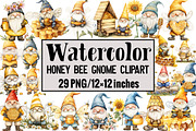 Honey Bee Gnome Clipart, an Illustration by Design Market (Thumbnail 1 of 3)