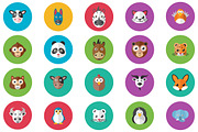 50 Animal Flat Icon Set, an Icon by VectorCam (Thumbnail 2 of 5)