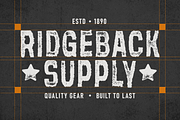 Inkdust - Distressed Vintage Sans, a Sans Serif Font by Typia Nesia (Thumbnail 2 of 9)
