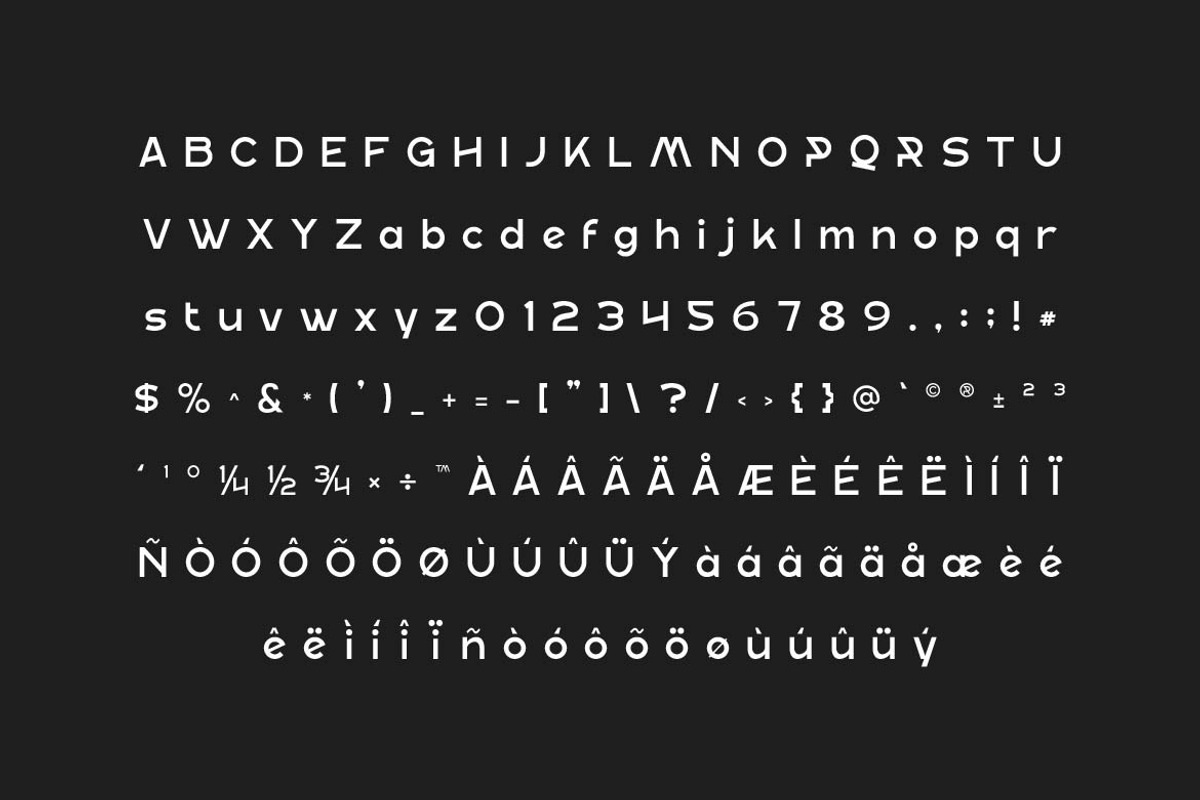 Bromten Geometric Sans Serif, a Sans Serif Font by Artiveko (Photo 2 of 6)