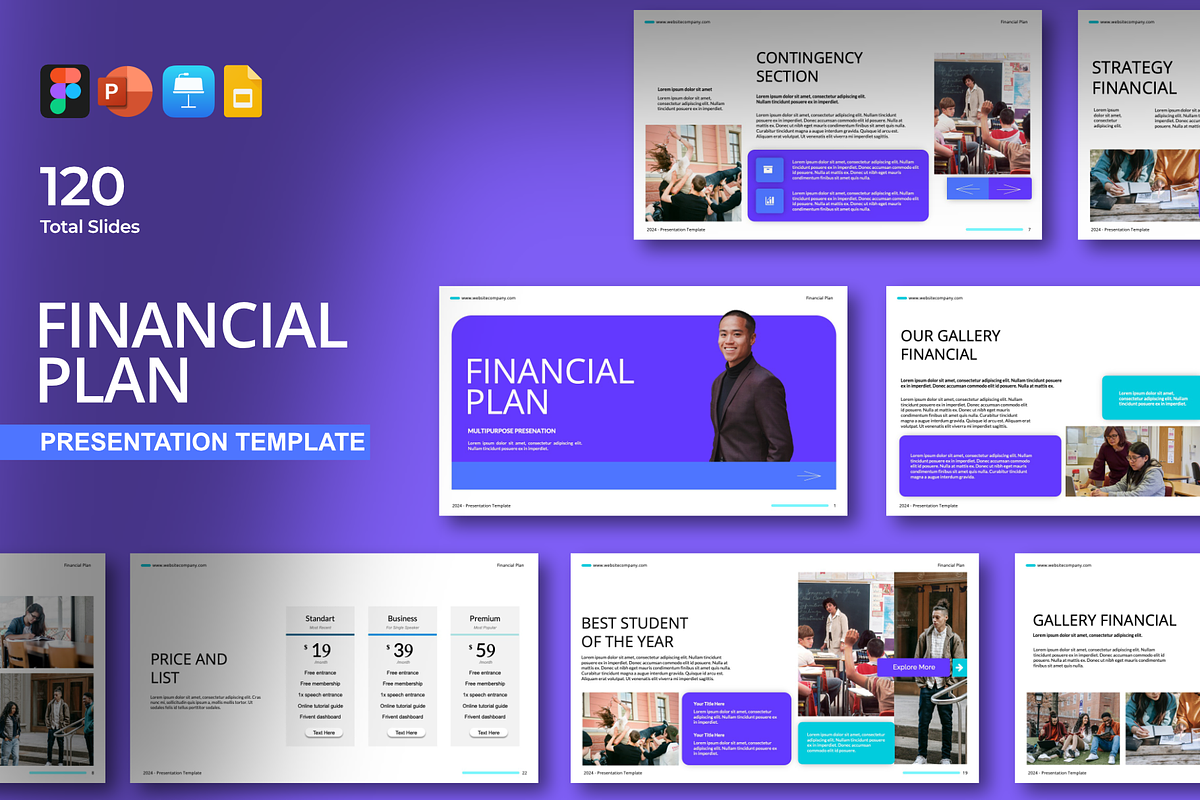 Financial Plan Figma Presentation, a Presentation Template by Spesifikstd (Photo 1 of 10)