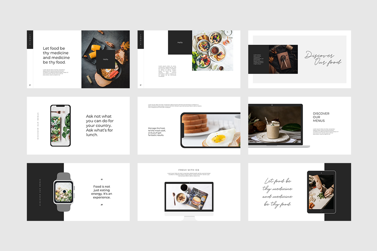 Foodie PowerPoint Template, a Templates & Theme by Angkalimabelas (Photo 6 of 6)