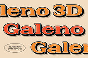 Galeno Rounded 3D, a Serif Font by Craft Supply Co. (Thumbnail 1 of 7)