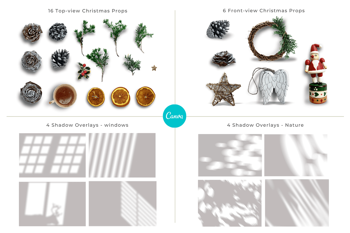 16 Christmas Card Canva Mockups, a Merchandise Mockup by Mockup Scene (Photo 9 of 23)