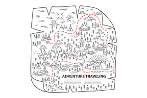 Hiking map