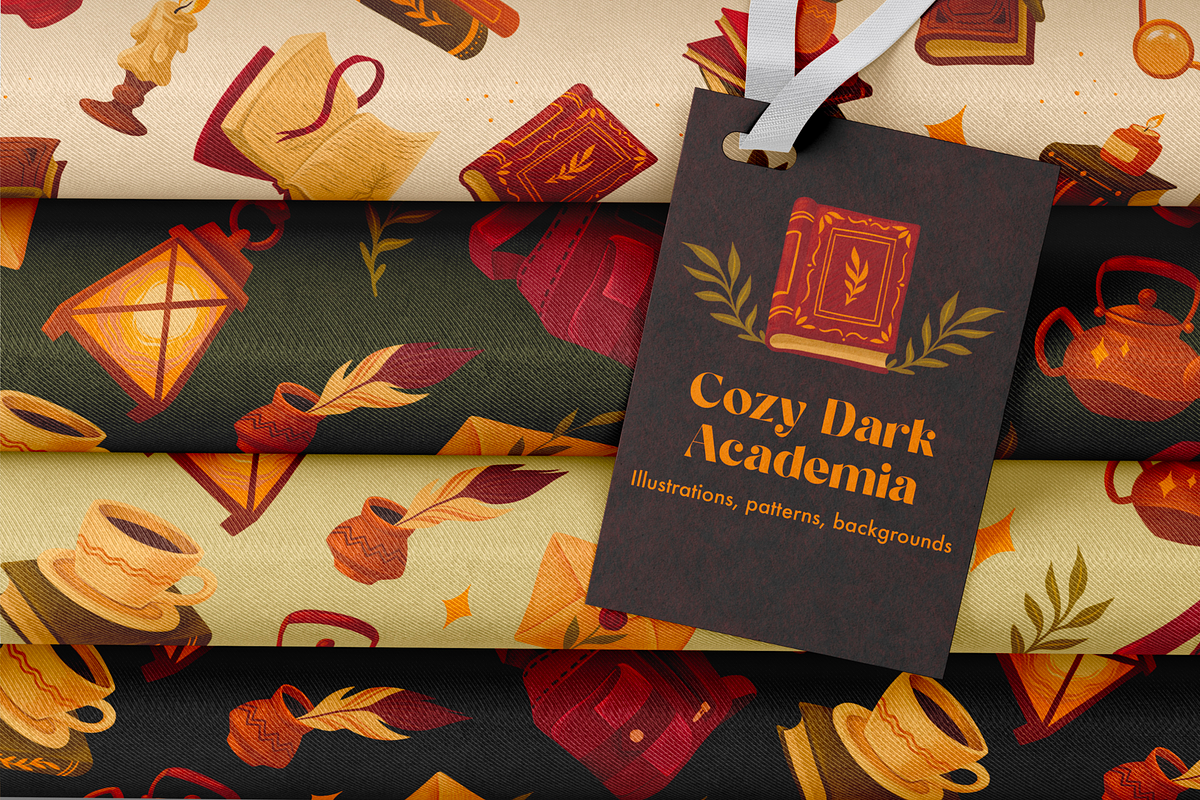 Cozy Dark Academia Clipart - Books, an Education Illustration by Moon House Shop (Photo 5 of 6)