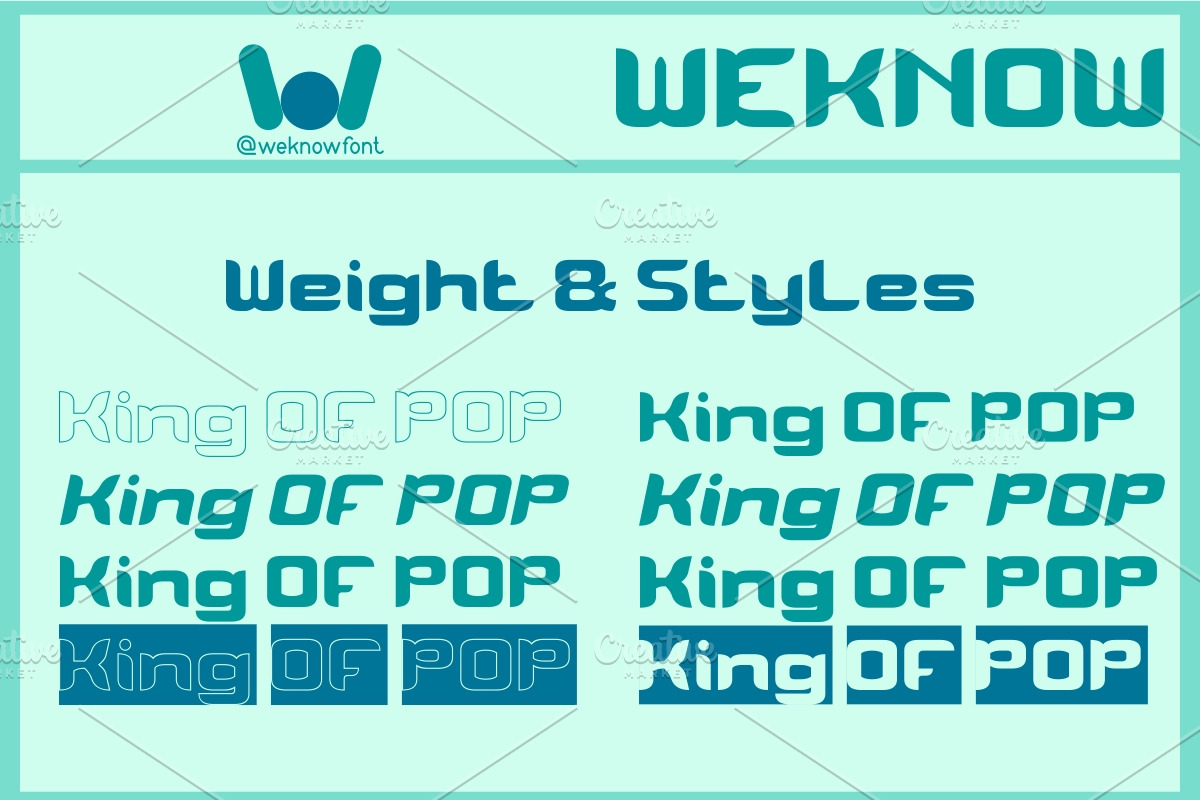 King of POP, a Font by weknow (Photo 7 of 8)