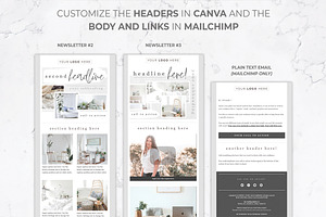 Mailchimp & Canva Templates 6 Pack