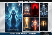 Unique Tarot Cards Deck 78 Cards, a Decorative Illustration by Mugio (Thumbnail 1 of 4)