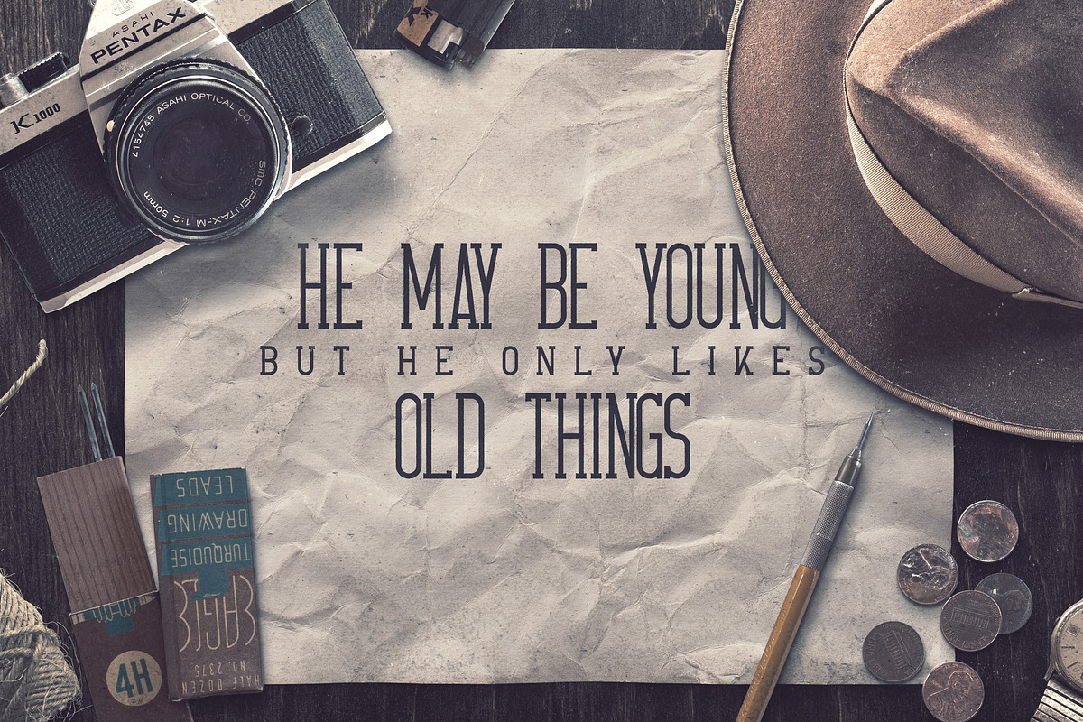 Crossroad -Vintage typeface|16 fonts preview 5