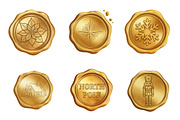 Christmas Golden Wax Seal PNG, an Illustration by SinaCreation (Thumbnail 5 of 7)