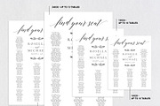 Wedding seating chart SHR159, an Invitation Template by Shafura_Wedding (Thumbnail 2 of 5)