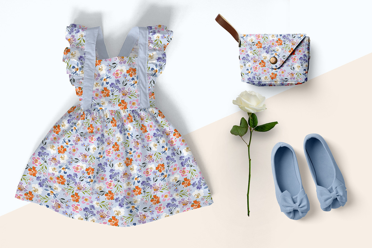 Floral Seamless Print -Spring Garden, a Pattern Graphic by MuseBloomDesigns (Photo 4 of 8)