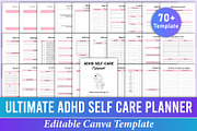 Ultimate ADHD Self-Care Planner, a Stationery Template by Mustafiz (Thumbnail 1 of 8)